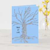 Carte DNA TREE or Tree of Life (Fleur jaune)