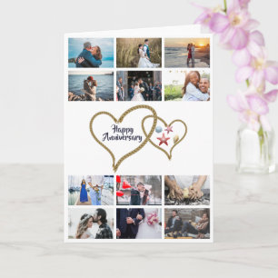 Carte do-it-yourself 12 anniversaire photo coeur nautiqu