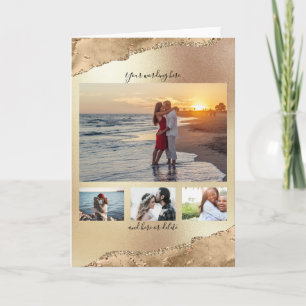 Carte do-it-yourself 4 photo anniversaire romantique a