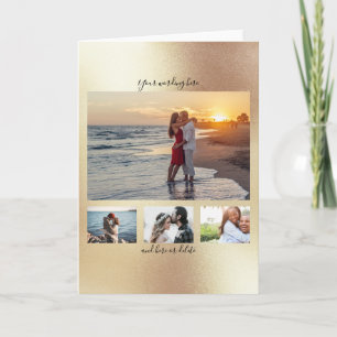 Carte do-it-yourself 4 photo or fiançailles d'annivers