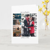 Carte do-it-yourself 5 anniversaire photo mariage vertic (Fleur jaune)