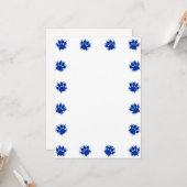 Carte do-it-yourself Empreintes de pattes de chien (Devant/Arrière en situation)