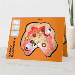 Carte do-it-yourself Masque de papier monstre Halloween