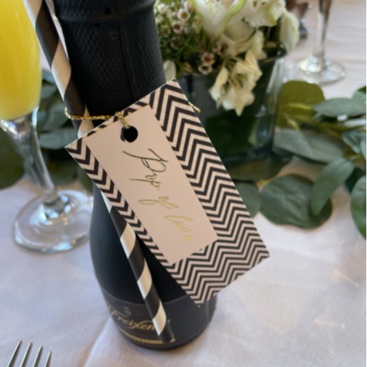 Carte do-it-yourself Papier Chevron pour les étiquettes