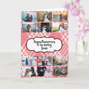 Carte do-it-yourself photo 12 anniversaire de plaid ta