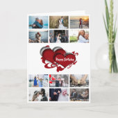 Carte do-it-yourself photo 12 | coeur rouge romantique a (Devant)