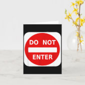 Carte Do Not Enter Street Traffic Sign S  (Fleur jaune)