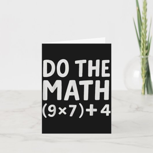 Carte Do The Math 67 Meme (Devant)