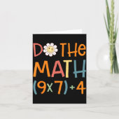 Carte Do The Math 67 Meme Funny Six Seven Math Teacher S (Devant)