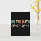 Carte Do The Math 67 Meme Funny Teacher Six Seven Men Wo (Fleur jaune)