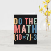 Carte Do The Math 67 Teacher Meme Funny (Fleur jaune)