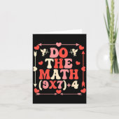Carte Do The Math Equation Valentine's Day Math Teacher  (Devant)