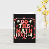 Carte Do The Math Equation Valentine's Day Math Teacher  (Fleur jaune)