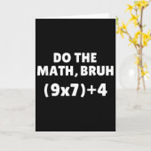 Carte Do The Math Meme 67  (Fleur jaune)