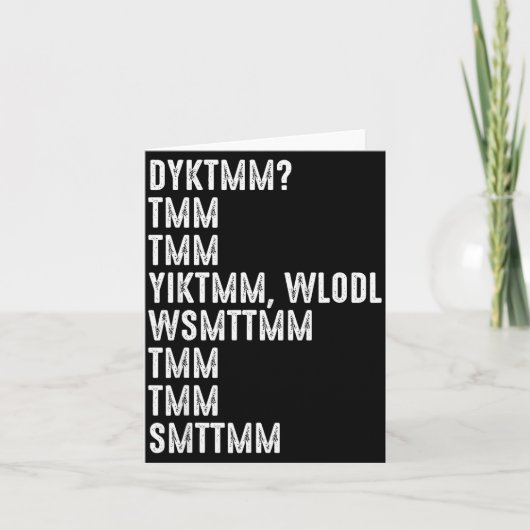 Carte Do You Know The Muffin Man Dyktmm Funny Quote (Devant)