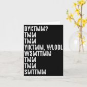 Carte Do You Know The Muffin Man Dyktmm Funny Quote (Fleur jaune)