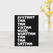 Carte Do You Know The Muffin Man Dyktmm Nostalgia Funny (Fleur jaune)