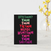 Carte Do You Know The Muffin Man Dyktmm Nostalgia Funny (Fleur jaune)