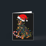 Carte Doberman Dog Christmas Lights Santa Xmas Pet Dog L<br><div class="desc">Doberman Dog Christmas Lights Santa Xmas Pet Dog Lover</div>