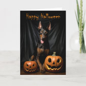 Carte Doberman Halloween (Devant)