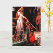 Carte Doberman Pair - L'Accolade (Fleur jaune)