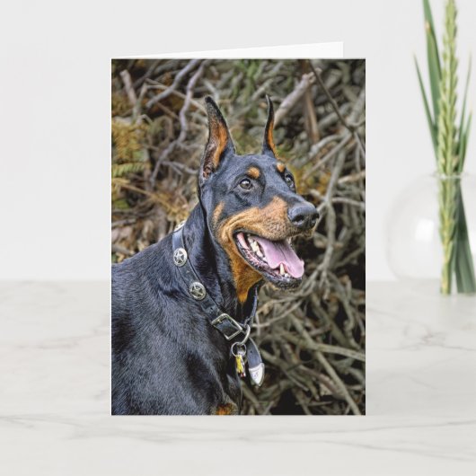 Carte Doberman Smile (Devant)