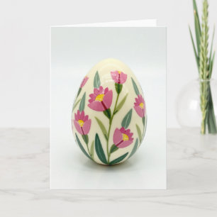 Carte d'objet peint floral de printemps