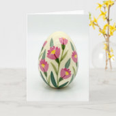 Carte d'objet peint floral de printemps (Fleur jaune)