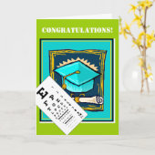 Carte d'obtention du diplôme - (Fleur jaune)