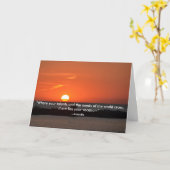 Carte d'obtention du diplôme de coucher du soleil (Fleur jaune)