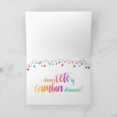 Carte d'obtention du diplôme de Felicidades (Intérieur)