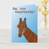 Carte d'obtention du diplôme de girafe (Fleur jaune)