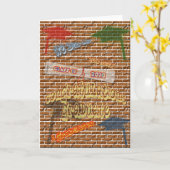 Carte d'obtention du diplôme de graffiti (Fleur jaune)