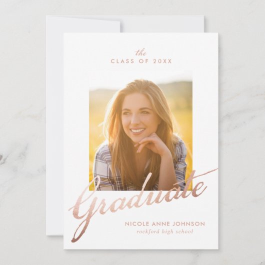 Carte d'obtention du diplôme de photo (Devant)