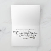 Carte d'obtention du diplôme de psychologie (Intérieur)