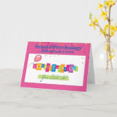 Carte d'obtention du diplôme de psychologie (Fleur jaune)