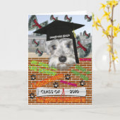 Carte d'obtention du diplôme de Schnauzer (Fleur jaune)