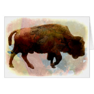 Carte d'occasion Native American Buffalo