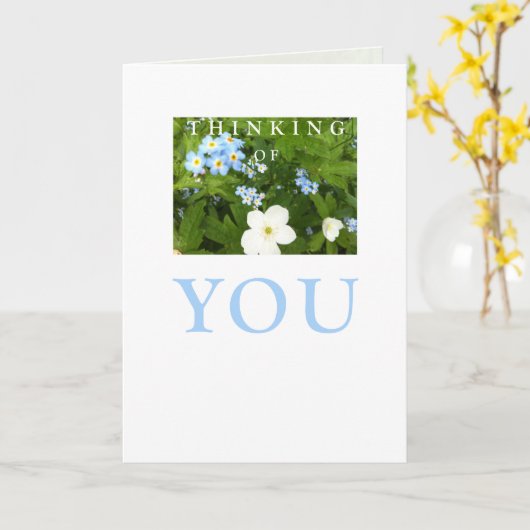 Carte d'occasion : Pensez à vous (Fleur jaune)