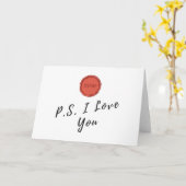 Carte d'occasion spéciale - PS I Love You (Fleur jaune)