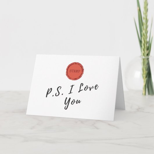 Carte d'occasion spéciale - PS I Love You (Devant)