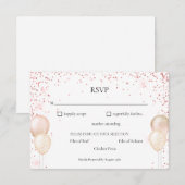 Carte d'occasion spéciale RSVP Parties scintillant (Devant / Derrière)