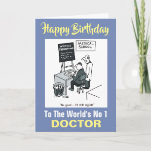 Carte Docteur à l'école Médicale Écrire une prescription