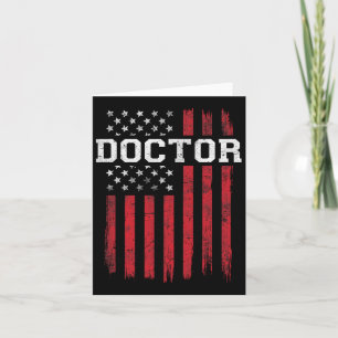 Carte Docteur américain Drapeau Patriot Patriotique