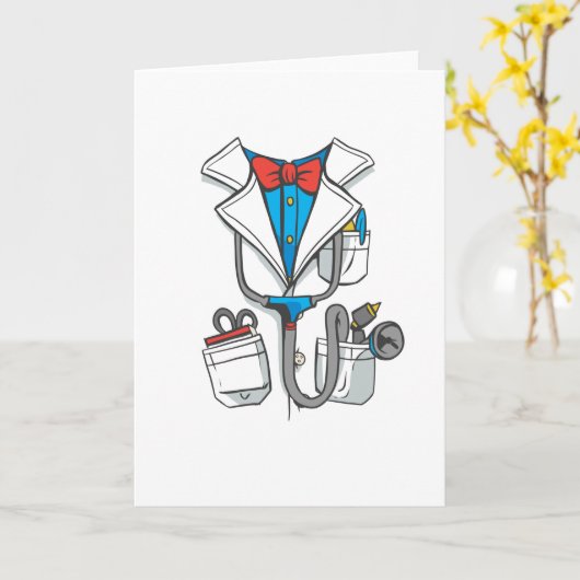 Carte Docteur Coat (Fleur jaune)