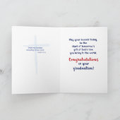 Carte Docteur de la Divinité Croix bleu aquarelle (Intérieur)