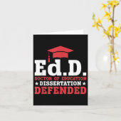 Carte Docteur En Éducation (Fleur jaune)
