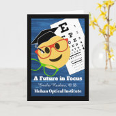 Carte Docteur en optométrie Graduation Félicitations (Fleur jaune)