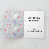 Carte Docteur et infirmière Joyeux anniversaire (Intérieur)