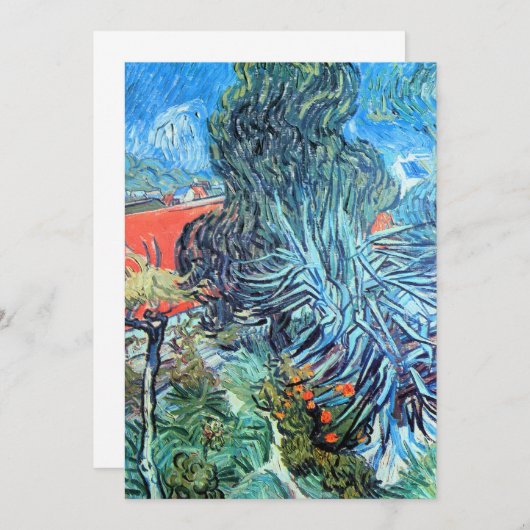 Carte Docteur Gachet's Garden, Auvers par Vincent van Go (Devant / Derrière)